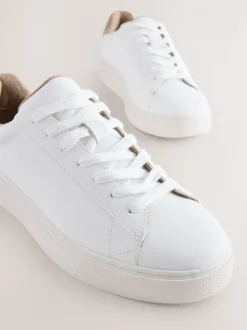 Wit - Chic-casual lange sneakers