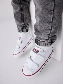 Wit - Converse Chuck Ox 2V sneakers voor peuters
