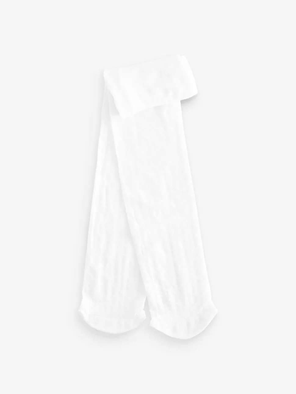 Wit - 40-denier maillot met stippen