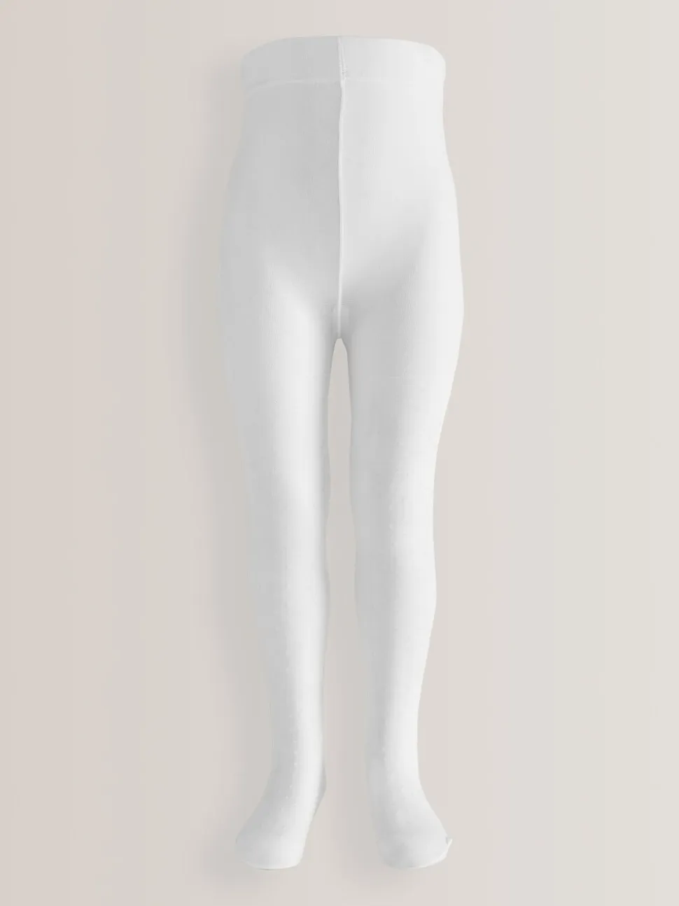 Wit - 40-denier maillot met stippen