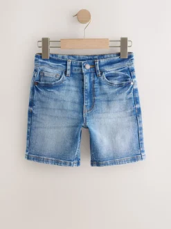 Wit - Denim short (3-16 jr)