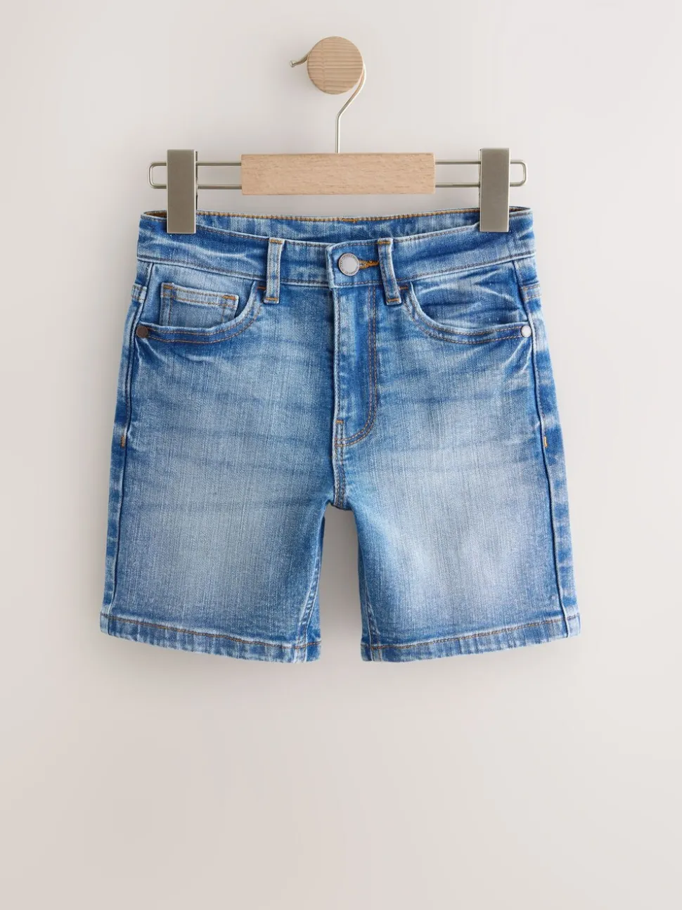Wit - Denim short (3-16 jr)