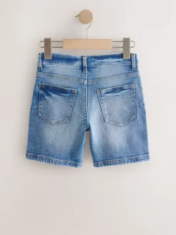 Wit - Denim short (3-16 jr)