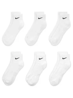 Wit - Enkel - Nike - 6 Paar verzachte sokken voor alle dagen