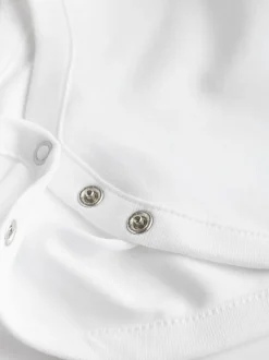 Wit - Essential rompertjes met lange mouwen