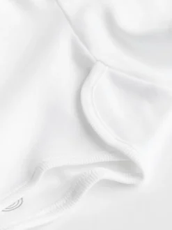 Wit - Essential rompertjes met lange mouwen