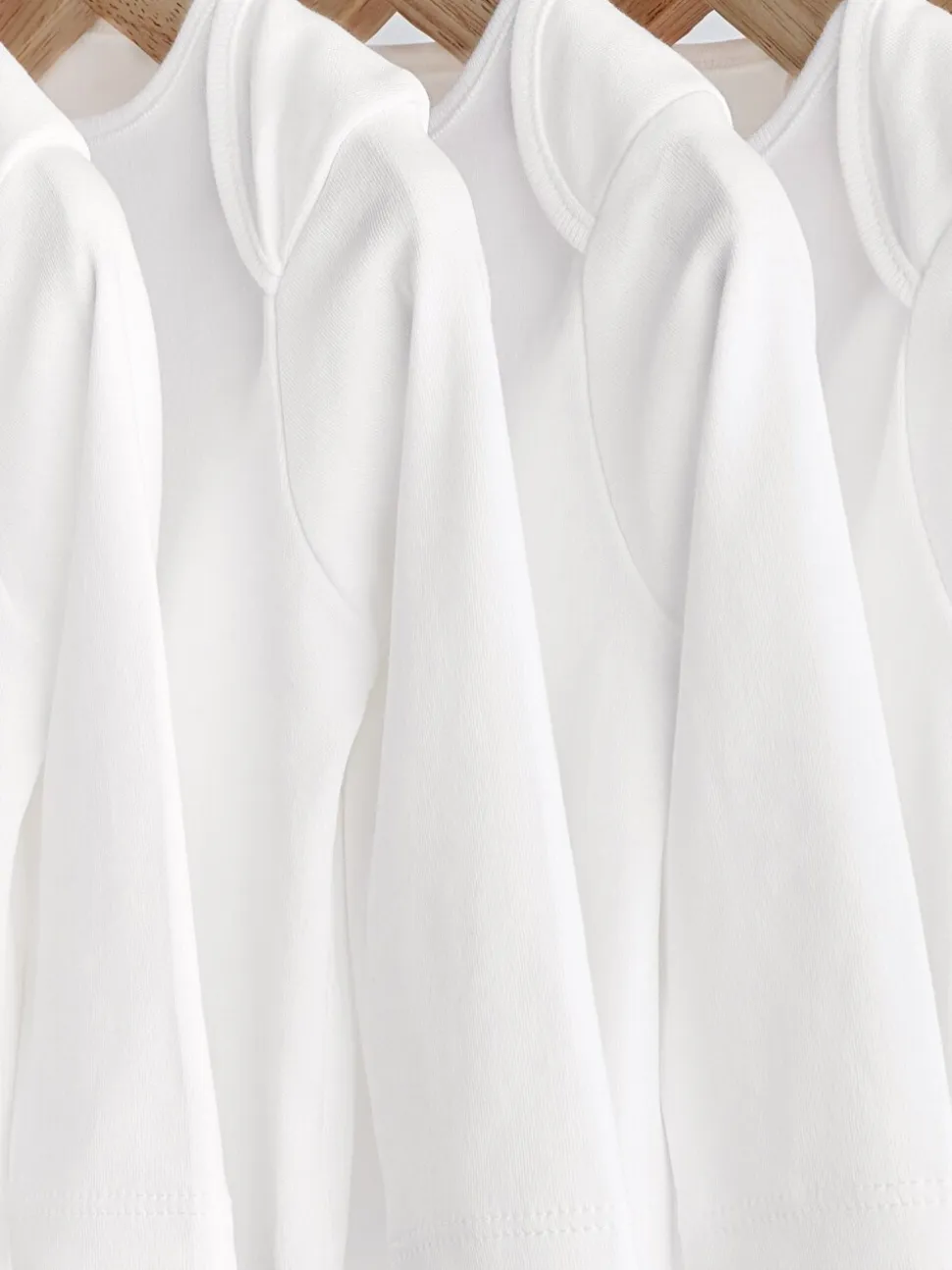 Wit - Essential rompertjes met lange mouwen