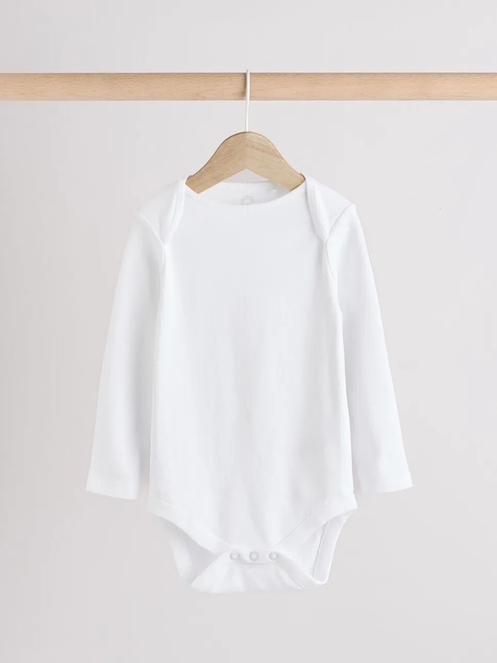 Wit - Essential rompertjes met lange mouwen