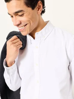 Wit - FatFace Long Sleeve Plain Shirt