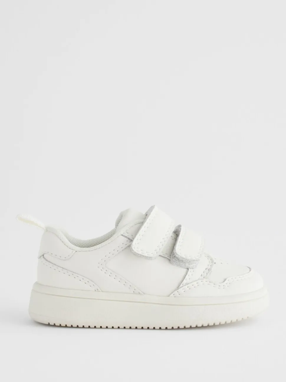 Wit - First Walker babyschoentjes van leer met klittenbandsluiting