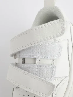 Wit - First Walker babyschoentjes van leer met klittenbandsluiting