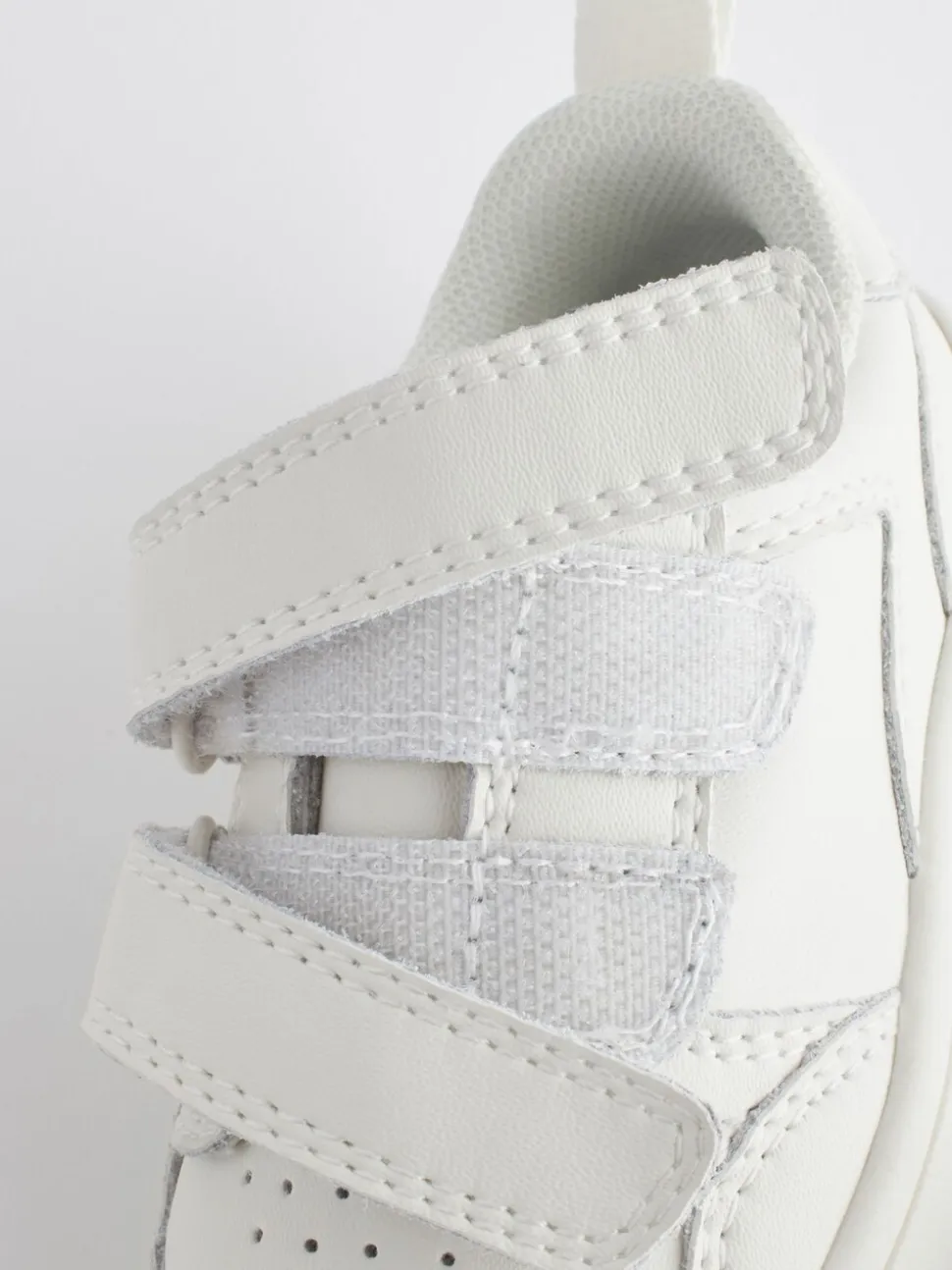 Wit - First Walker babyschoentjes van leer met klittenbandsluiting