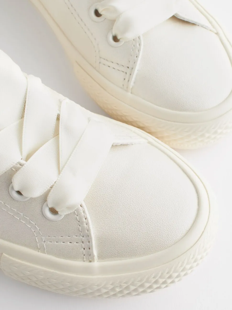 Wit - Gelegenheids-Tulle trainers met Vetersluiting
