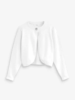 Wit - Gelegenheidsvest met bolero (3 mnd- 16 jr)