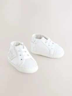 Wit - Hoge Baby sneakers (0-24mnd)