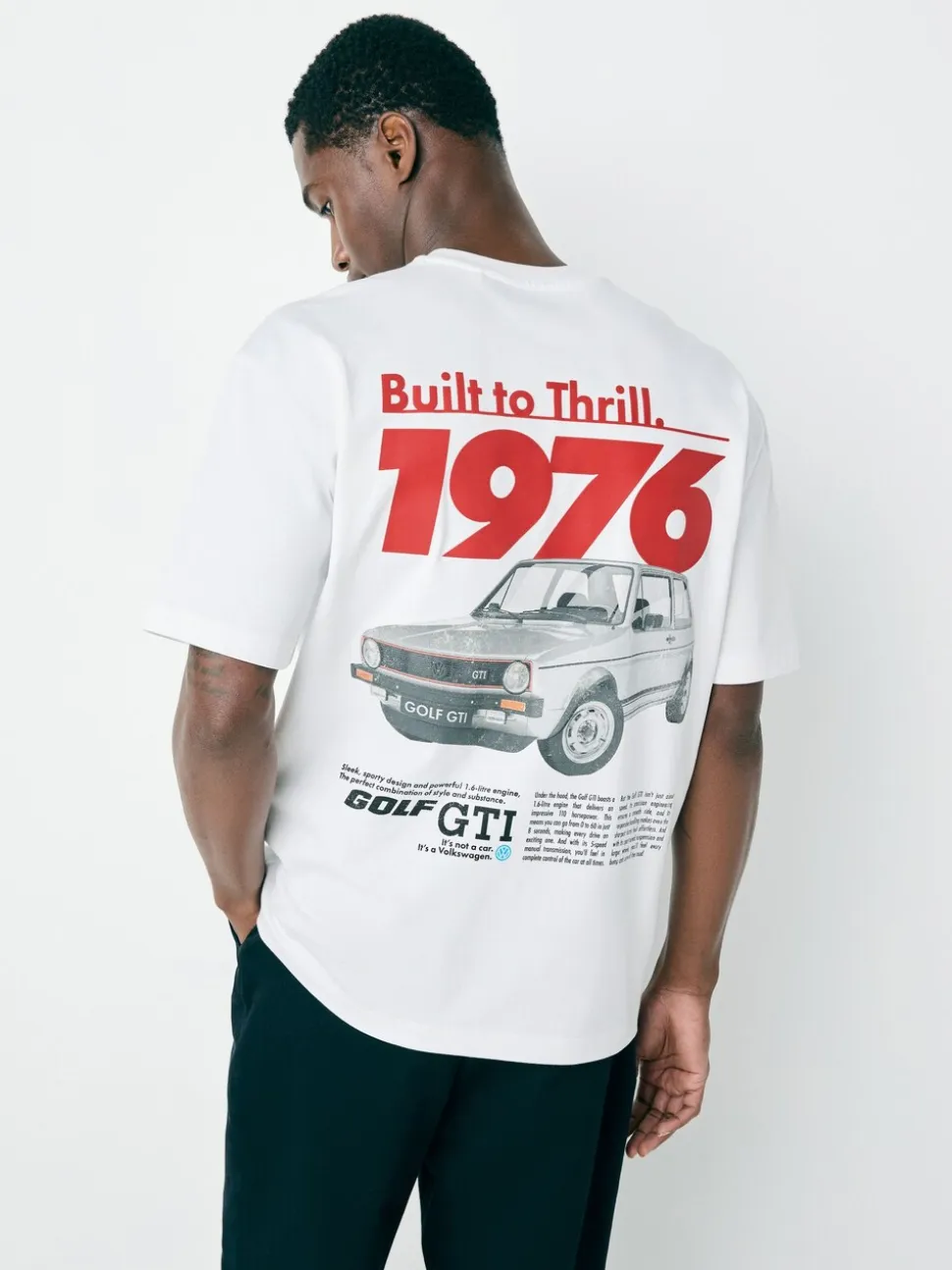 Wit - Hot Hatch T-shirt met autoprint