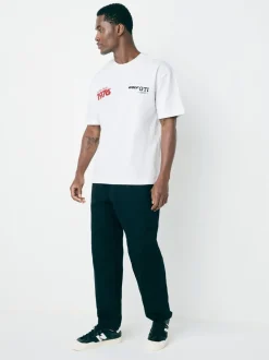 Wit - Hot Hatch T-shirt met autoprint