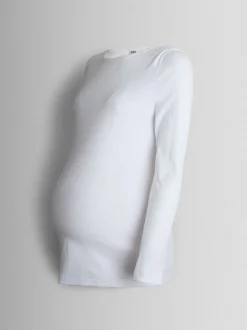 Wit - JoJo Maman Bébé 2-Pack Ribbed Maternity & Nursing Tops