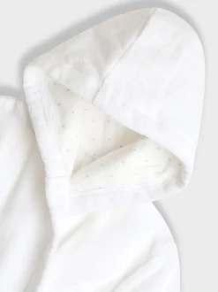 Wit - JoJo Maman Bébé Towelling Bath Robe