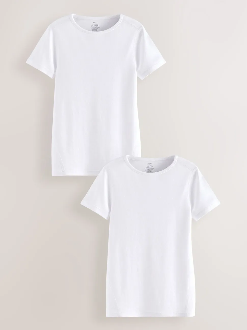 Wit - Kind To Skin T-shirts 2 stuks (12mnd-12jr)