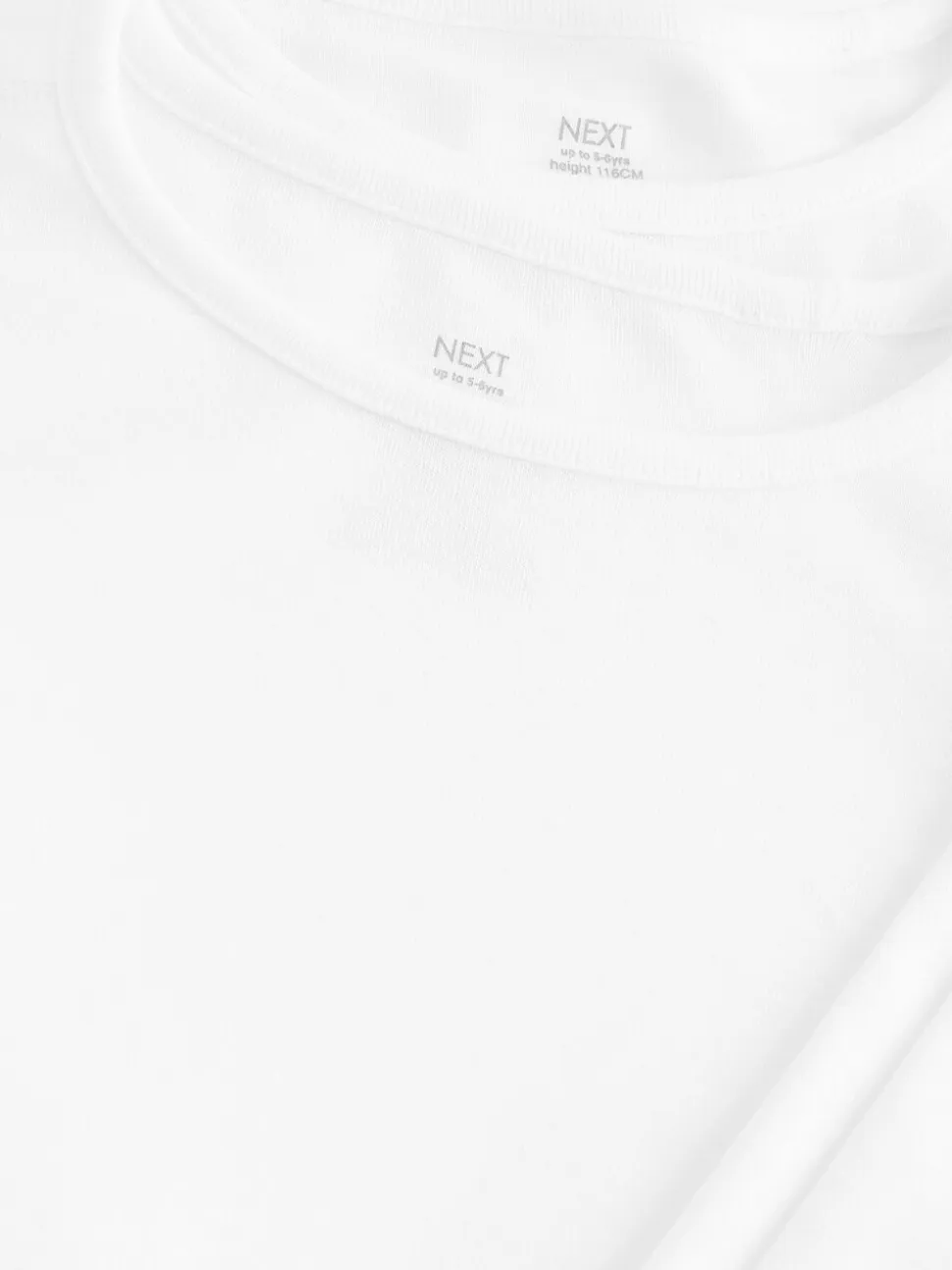 Wit - Kind To Skin T-shirts met lange mouwen 2 stuks (9mnd-12jr)