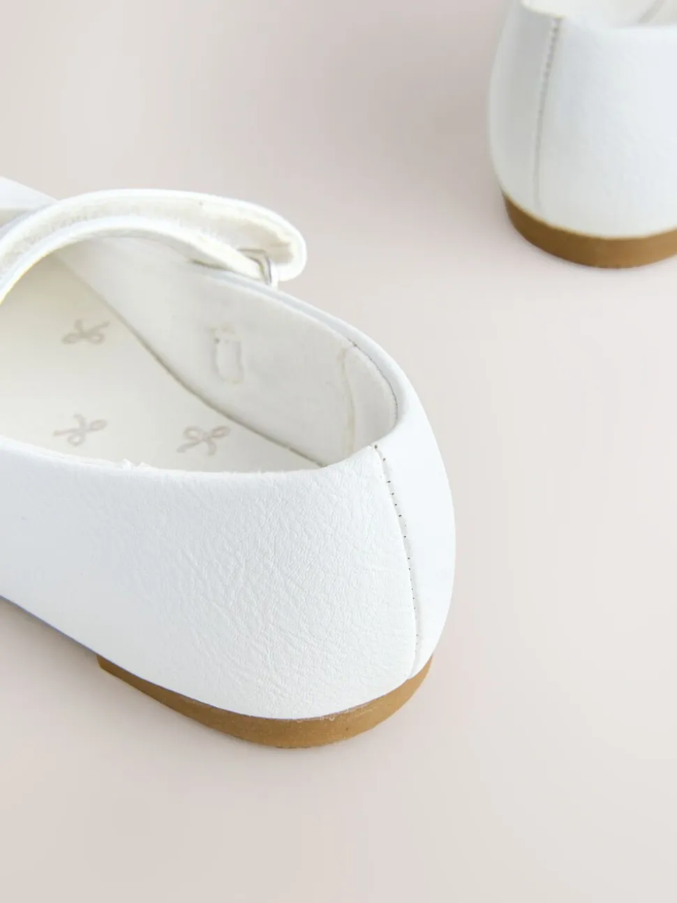 Wit - Mary Jane gelegenheidsschoenen met klittenbandsluiting