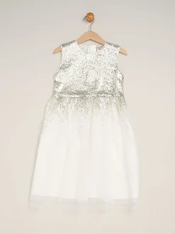 Wit - Miss Waterfall Sequin Dress and Faux Fur Bolero Set