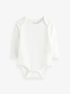 Wit - MORI Lange Mouw Envelope Hals Bodysuit