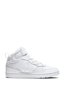 Wit - Nike - Junior Court Borough halfhoge sneakers