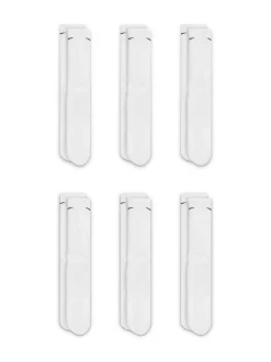 Wit - Nike Everyday Plus set van 6 paar verzachte trainingssokken