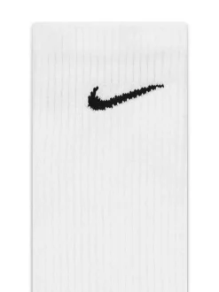 Wit - Nike Everyday Plus set van 6 paar verzachte trainingssokken