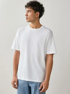 Wit - Normale Pasvorm - Essential katoenen T-shirts verpakking van 6
