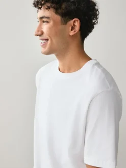 Wit - Normale Pasvorm - Essential katoenen T-shirts verpakking van 6
