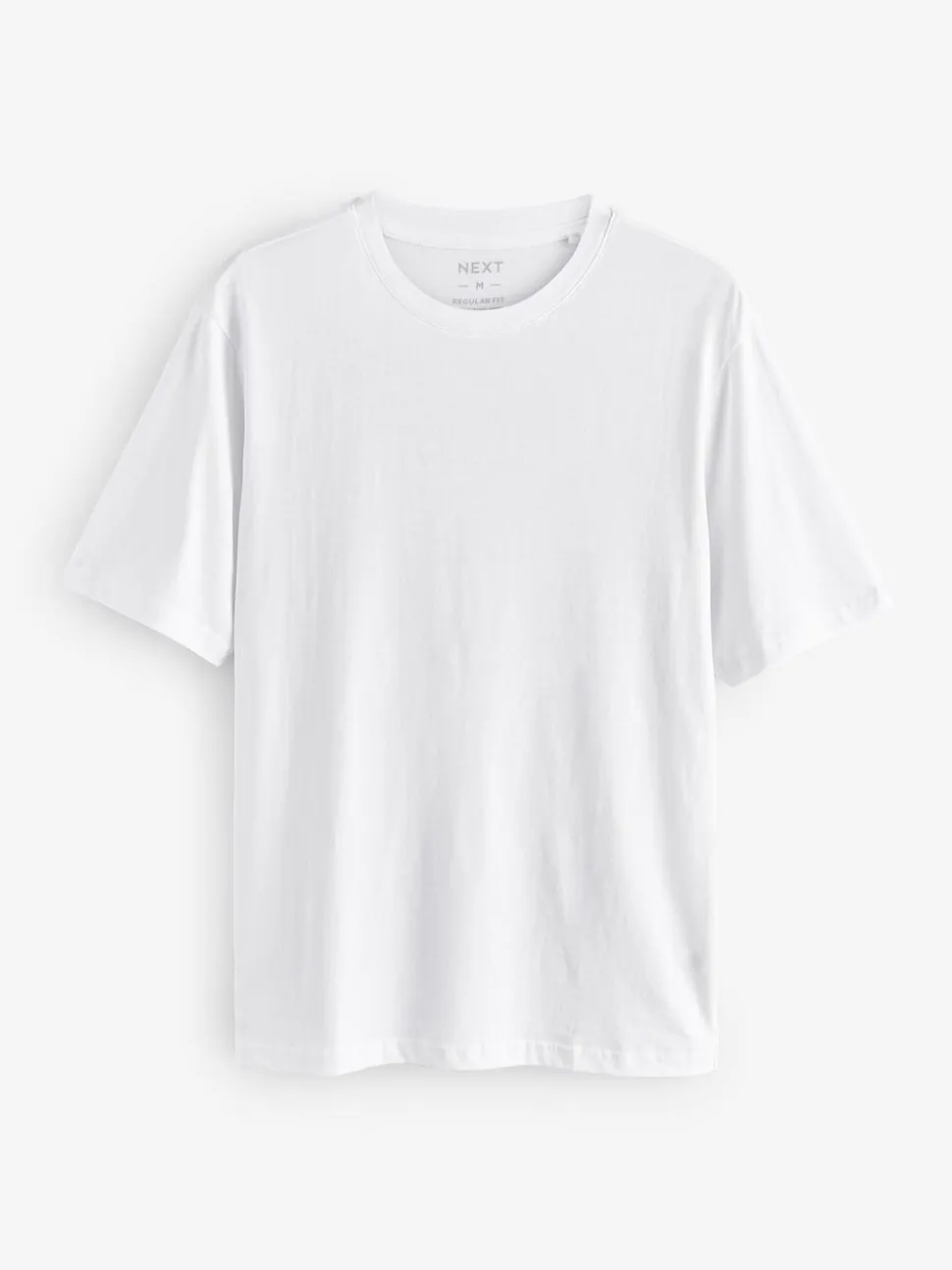 Wit - Normale Pasvorm - Essential katoenen T-shirts verpakking van 6