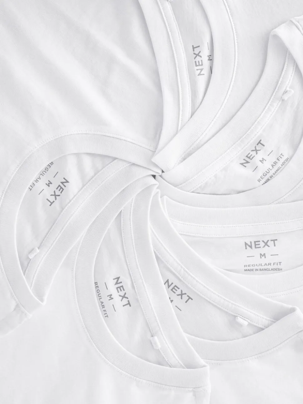 Wit - Normale Pasvorm - Essential katoenen T-shirts verpakking van 6