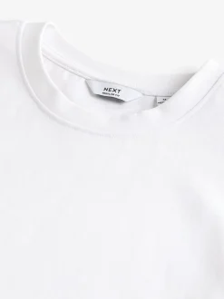 Wit - Normale Pasvorm - Zwaar T-shirt