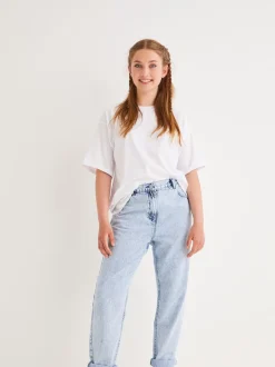 Wit - Oversized T-shirt (3-16 jr)