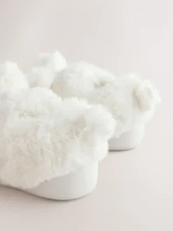 Wit - Pantoffels met antislip-zool