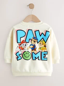 Wit - Paw Patrol sweatshirt met ronde hals (9mnd-8jr)