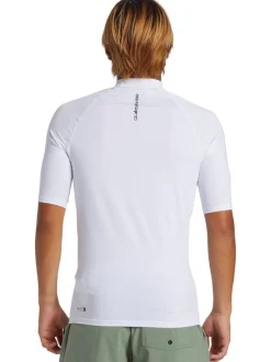 Wit - Quiksilver UPF50 uv-werend hemdje met korte mouwen