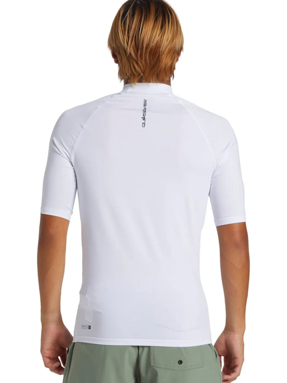 Wit - Quiksilver UPF50 uv-werend hemdje met korte mouwen