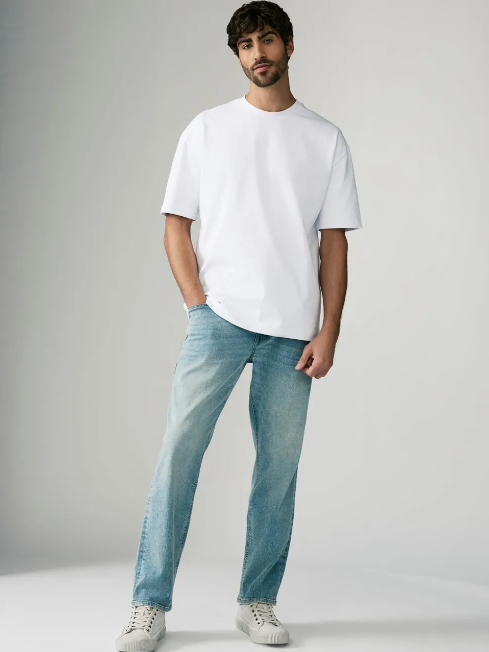 Wit - Relaxed fit - Verpakking van 3 T-shirts van zware stof