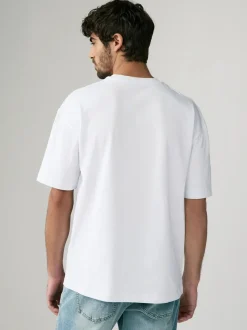 Wit - Relaxed fit - Verpakking van 3 T-shirts van zware stof