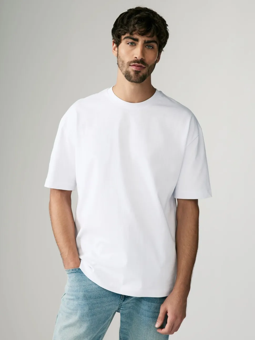 Wit - Relaxed fit - Verpakking van 3 T-shirts van zware stof