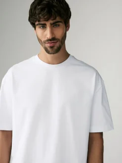 Wit - Relaxed fit - Verpakking van 3 T-shirts van zware stof
