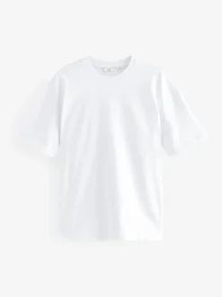 Wit - Relaxed fit - Verpakking van 3 T-shirts van zware stof
