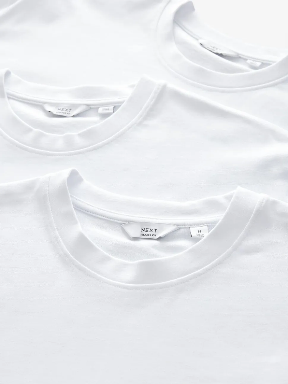 Wit - Relaxed fit - Verpakking van 3 T-shirts van zware stof