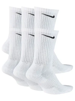 Wit - Ronde hals - Nike - 6 Paar verzachte sokken voor alle dagen