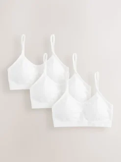 Wit - Seamfree Strappy Crop Tops with Removable Lightly Padded Cups 3 Pack (7-16yrs)