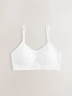 Wit - Seamfree Strappy Crop Tops with Removable Lightly Padded Cups 3 Pack (7-16yrs)